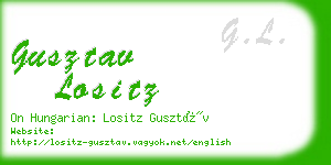 gusztav lositz business card